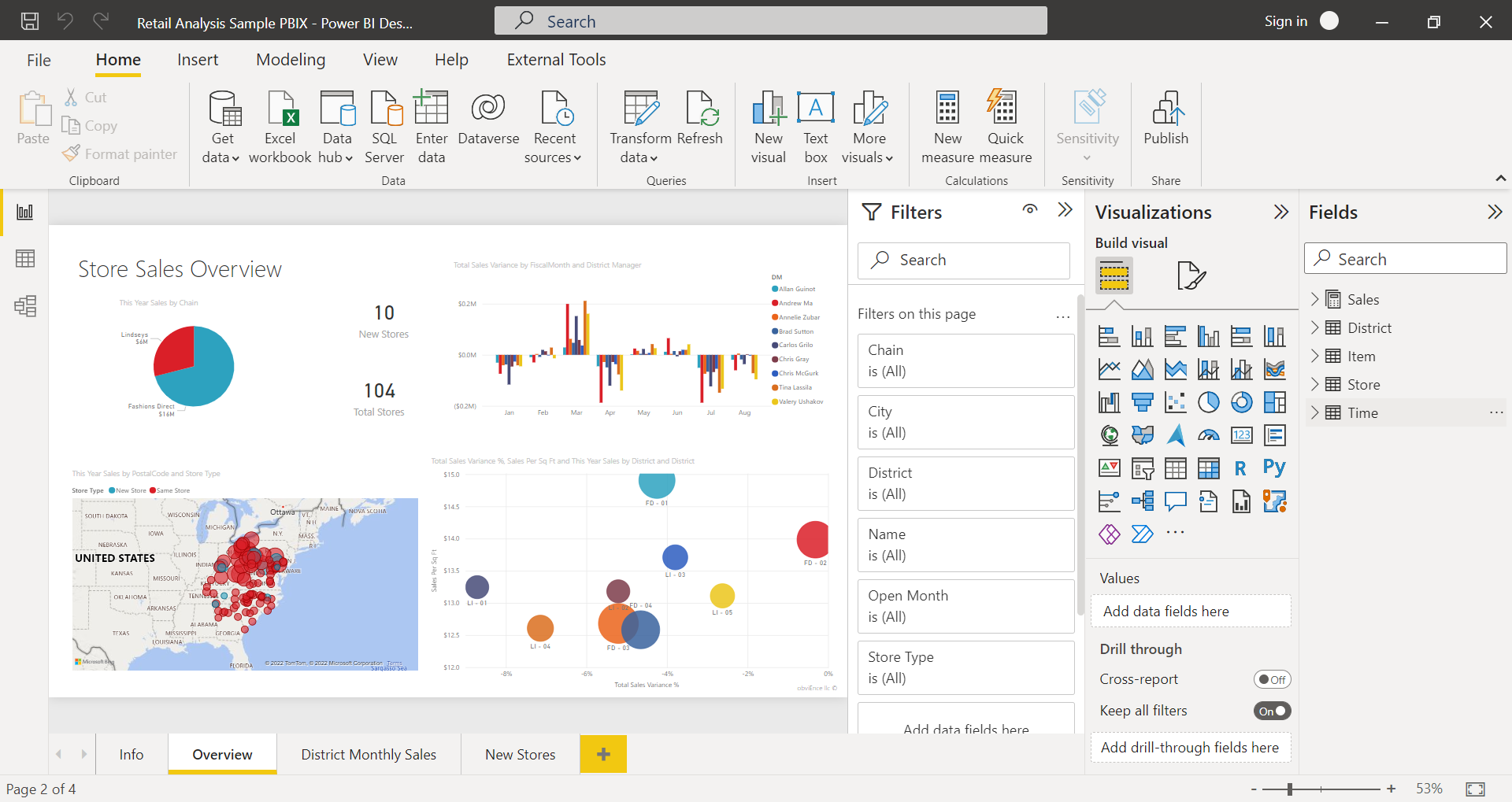 Microsoft Power BI screenshot